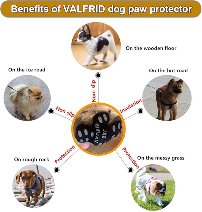 Dog Paw Pads Anti-Slip Paw Protector,15 Sets-60 Pads Keeps Dogs from Slipping On Hardwood Floors,Traction Control Non-Skid Stronger Adhesive for Senior Dogs and Weak Paws Multicolor XL