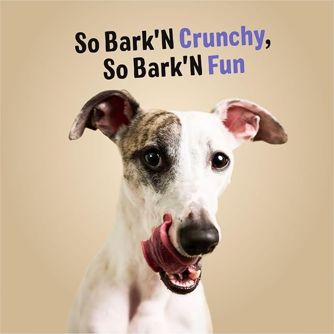 Three Dog Bakery Bark’N Crunch! Chicken Chips, Cheese Flavor, Crunchy Treat for Dogs, Two Ingredients, High Protein Snacks, No Artificial Flavors or Colors, Made in The USA, 4 oz