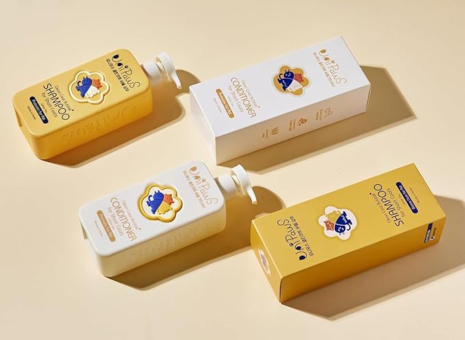 Unipaws Probiotics Dog Shampoo & Conditioner Set for Short-Haired Coats – Itch Relief, Deodorizing & Anti-Shedding for Skin Comfort & Balance with Calendula – EWG Green, Made in Korea, 2×16.9 Fl Oz