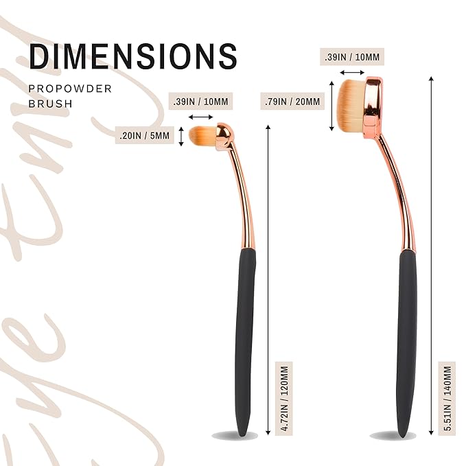 Eye Envy ProPowder Applicator Brush for Dogs and Cats. Use to safely and evenly apply Tear Stain Powder. Small. Washable superfine fiber hair. Long tapered bristles. Ergonomic handle