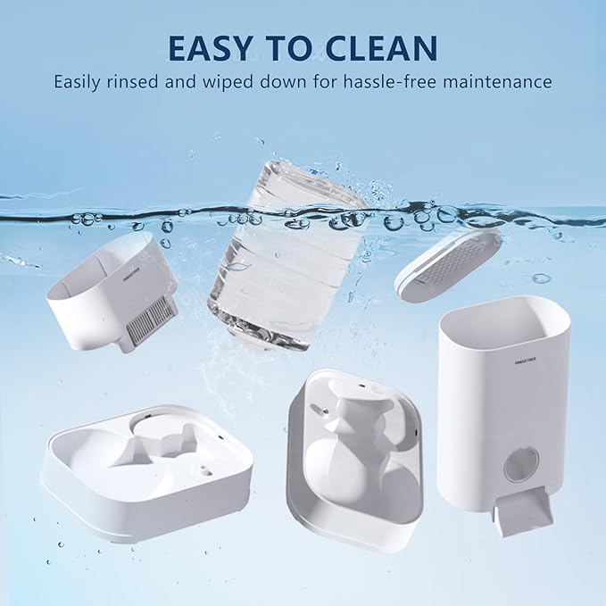 PAWGETHER® 2 Pack Gravity Cat Feeder and Water Dispenser 1 Gallon/3.5L Automatic Cat and Dog Feeder and Waterer with Pet Food Bowl for Puppy Kitten