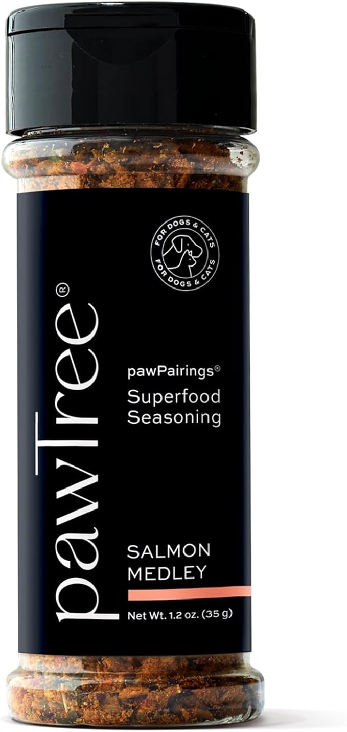 pawTree Healthy Food Toppers for Dogs & Cats - Appetite Booster with Freeze-Dried Proteins. Delicious Pet Food Seasonings and Flavor Enhancer for Picky Eaters & Appetite Stimulation (Salmon)