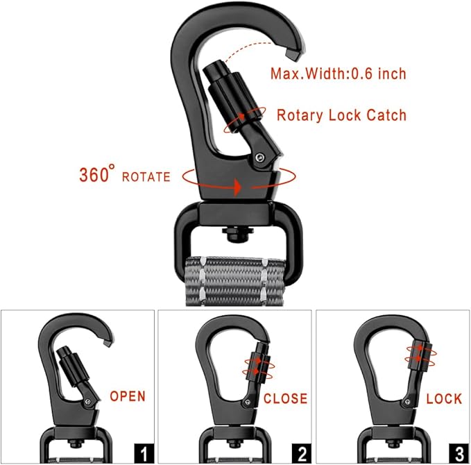 PLUTUS PET Short Dog Leash, Reflective Nylon Padded Handle, Strong Traffic Leash with Carabiner Clip, Perfect for Large or Medium Dogs (10”，Gray)