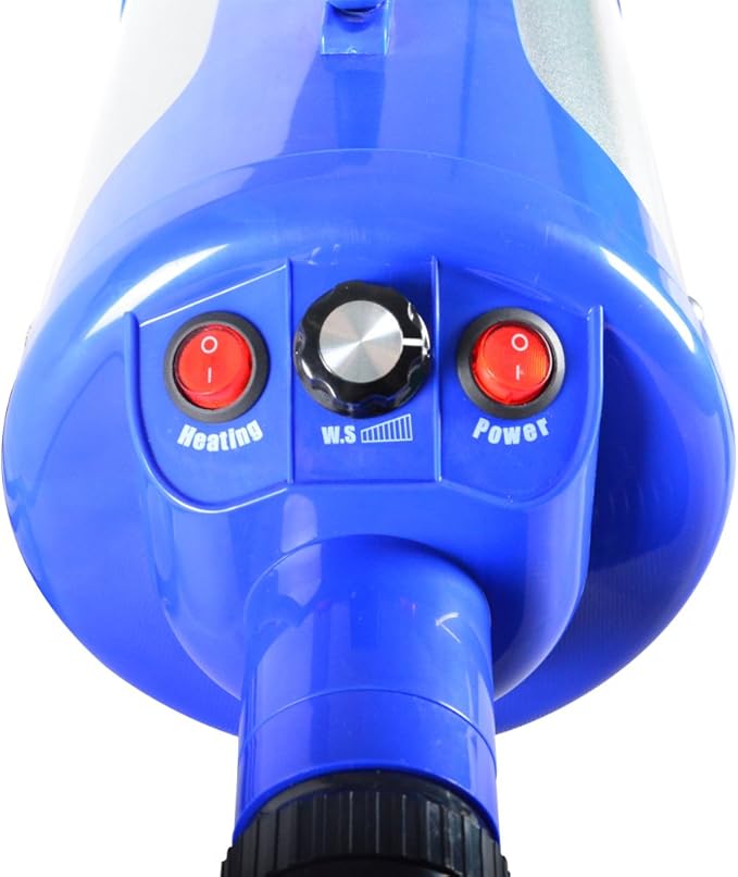 SHELANDY Groomer Partner Pet Hair Force Dryer Dog Grooming Blower with Heater (Blue)