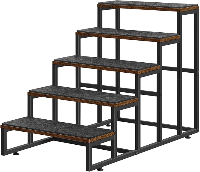 Dog Stairs Ramps Dog Stairs for High Bed Couch 5 Tier Pet Stairs for Small Medium Large Dogs and Cats Pet Step with Non-Slip Stair Tread for Puppy, The Old, and Injured Dogs