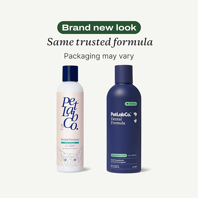 PetLab Co. Dog Dental Formula - Keep Dog Breath Fresh and Teeth Clean - Supports Gum Health - Dog Water Additive Dental Care Targets Tartar - 2pack