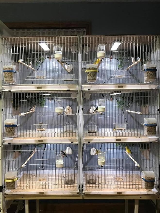 HappyBird Lightning (A Divison of M&M Cage) 18" LED linkable Light bar Without Power Source for Multiple Bird Breeder Cages, Full Spectrum LED. Will NOT Run ON ITS OWN (Single)