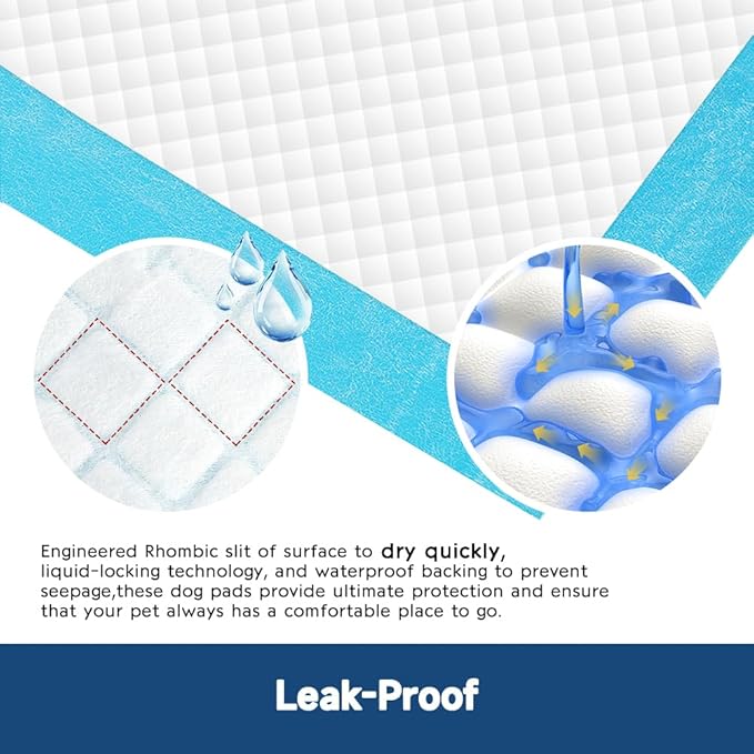 Quilocare 100PCS 28” x 34” Puppy Pads
