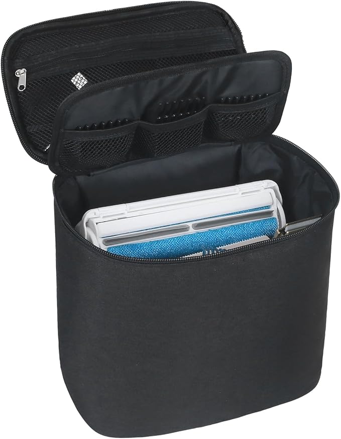 Pet Grooming Bag, Dog Cat Grooming Supplies Organizer Bag Pet Hair Removal Trimming Cleaning Tool Kit Storage Bag (Black)