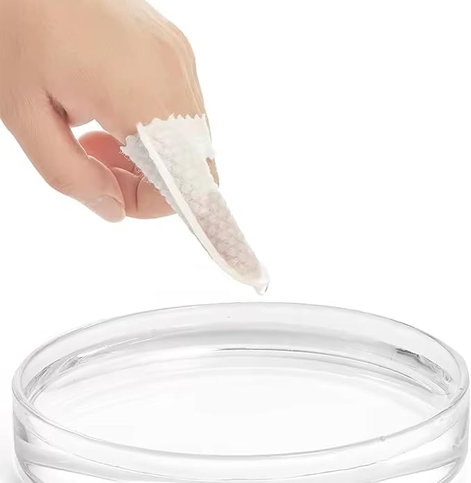 H&H Pets Disposable Finger Toothbrush Dental Dry Wipes for Dogs & Cats -Ultra Soft, Fragrance Free, Hypoallergenic, 60 Count