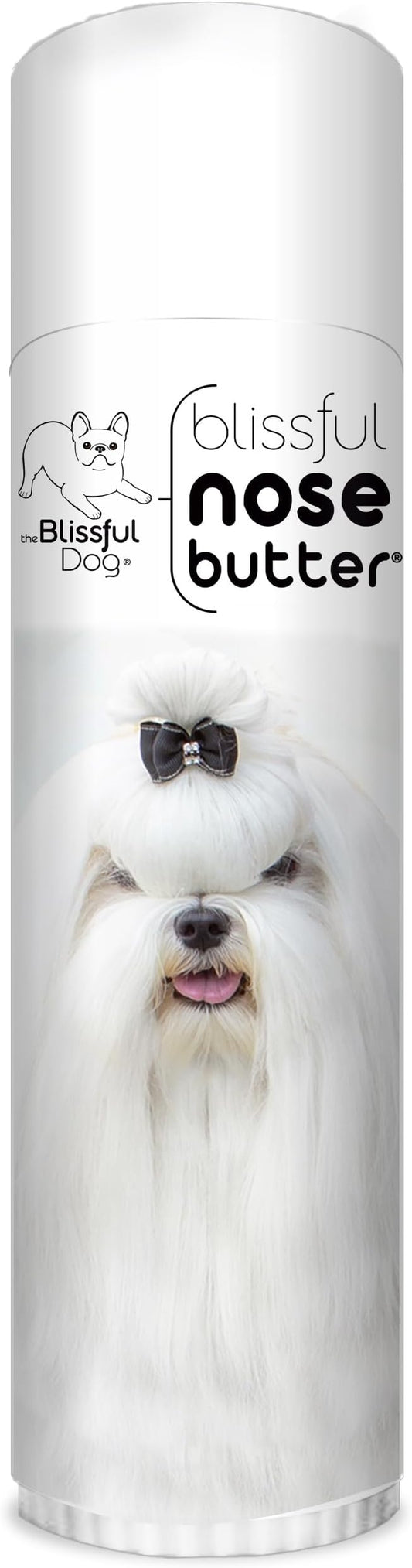 The Blissful Dog Maltese Nose Butter for Dry, Cracked Skin, Lick-Safe Dog Nose Balm with Moisturizing Shea Butter, Almond, Olive, and Essential Oils, Pet Supplies, Uncented, 0.50 oz.
