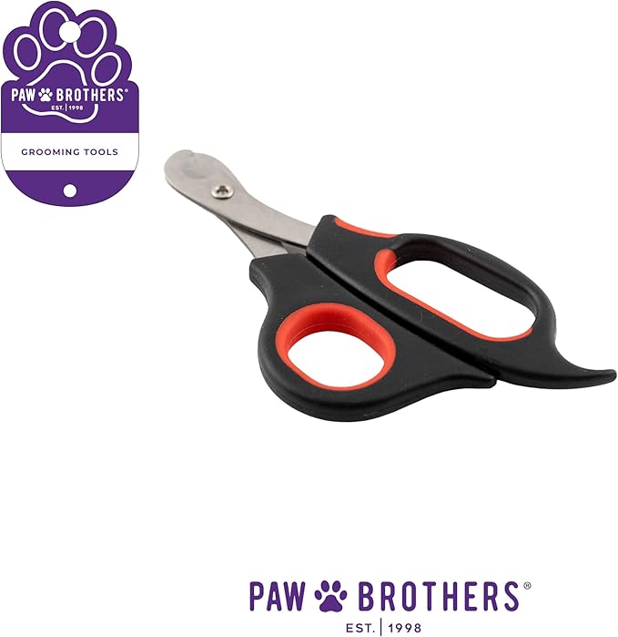 RYAN'S PET SUPPLIES Paw Brothers Small Medium Dog & Cat Nail Clipper Scissor and Trimmer, Easy to use, Toenail Claw, Professional Stainless Steel Blade Grooming Tool for Pets