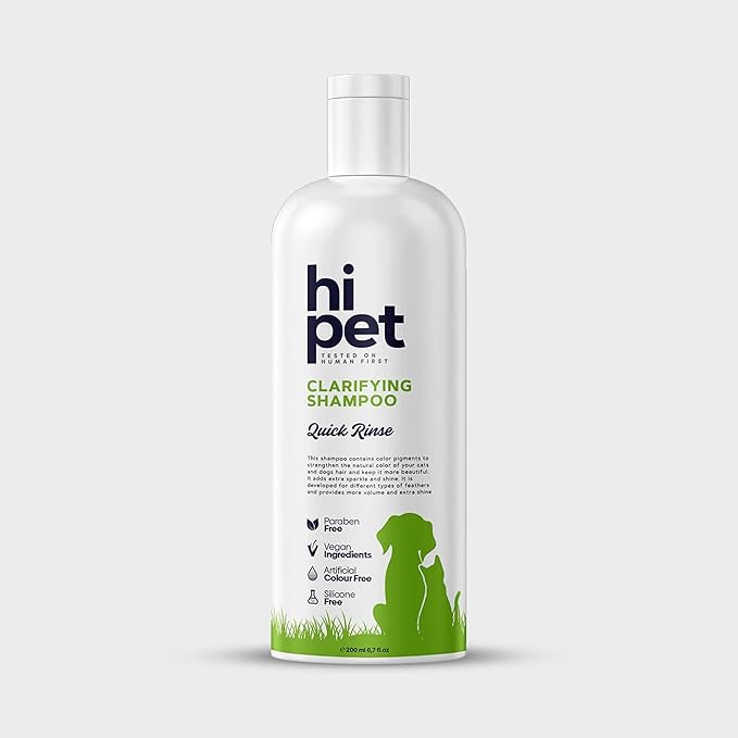 Hi Pet Hair and Skin Care Set, Clarifying Shampoo, Conditioner Shampoo, Sweet Fruity Cat and Dog Perfume, Deep Cleansing and Moisturizing