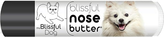 The Blissful Dog American Eskimo Nose Butter for Dry, Cracked Skin, Lick-Safe Dog Nose Balm with Moisturizing Shea Butter, Almond, Olive, and Essential Oils, Pet Supplies, Uncented, 0.15 oz.
