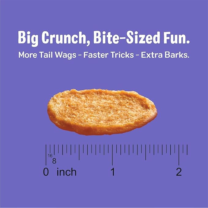 Three Dog Bakery Bark’N Crunch! Chicken Chips, Crunchy Treats for Dogs, Single Ingredient, High Protein Snacks, No Artificial Flavors or Colors, Made in The USA, 4oz