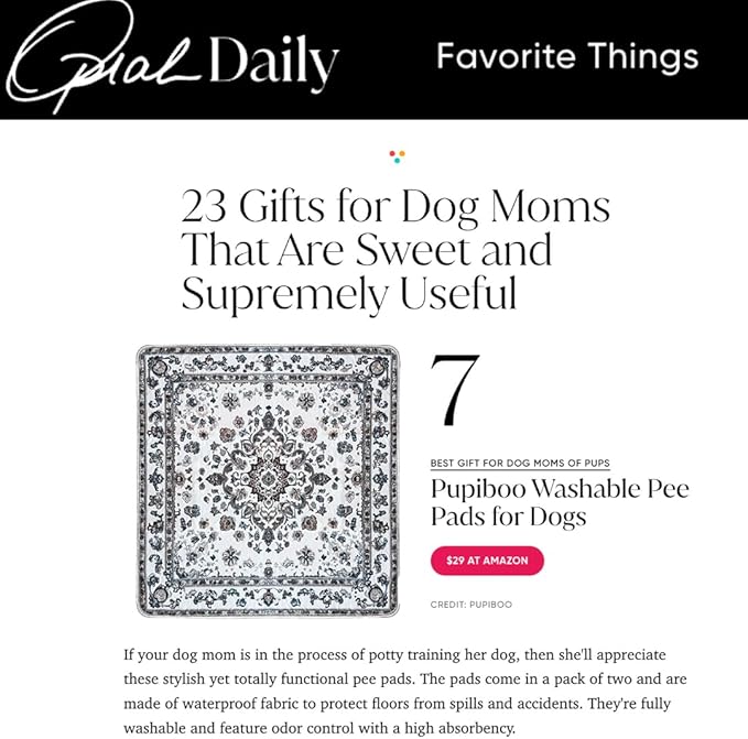 Washable Pee Pads for Dogs - Super Absorbent Reusable Puppy Training Pads - 100% Waterproof, Leak-Proof & Non-Slip Whelping Pads for Pet Housebreaking