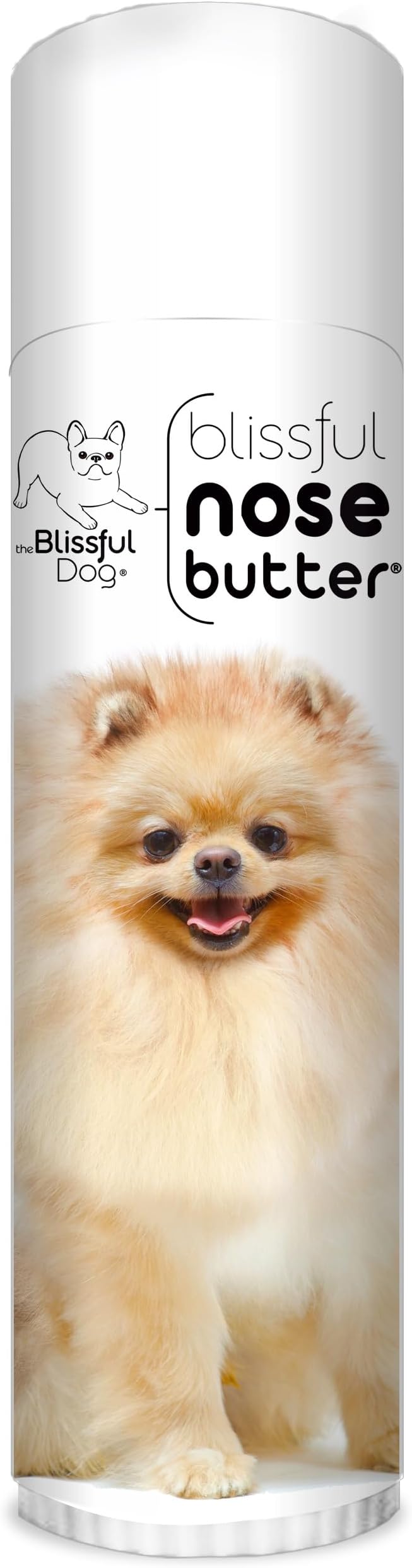 The Blissful Dog Pomeranian Nose Butter for Dry, Cracked Skin, Lick-Safe Dog Nose Balm with Moisturizing Shea Butter, Almond, Olive, and Essential Oils, Pet Supplies, Uncented, 0.50 oz.