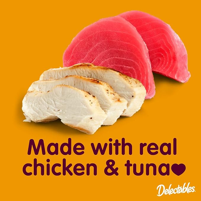 Hartz Delectables Stew Senior Lickable Wet Cat Treats, Multiple Flavors 1.4 Ounce (Pack of 12)