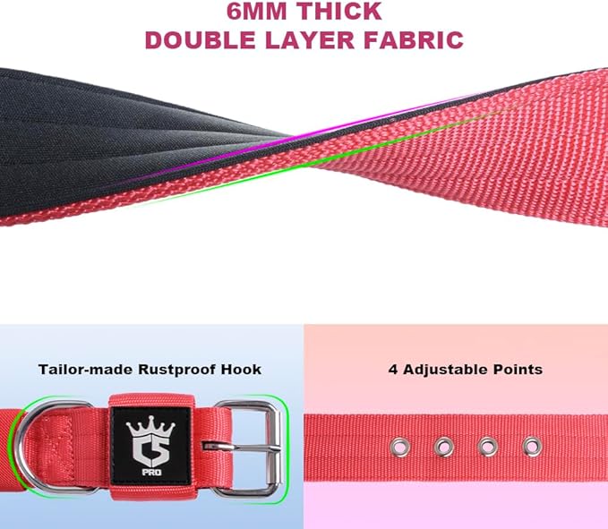 TSPRO Tactical Dog Collar 1.5 Inch Wide Thick Dog Collars with Heavy Duty Metal Buckle, Durable, Strong, Adjustable for Medium to Large Dogs (Camo Cyan L)