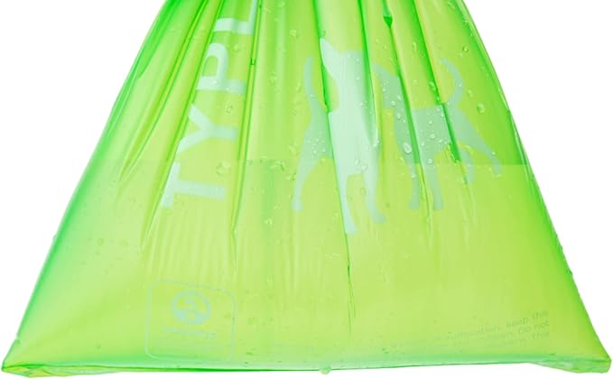 Typlastics Poop Bags for Dogs,180 Bags, Waste Refuse Cleanup, Doggy Roll Refills for Outdoor Puppy Walking and Travel, Leakproof and Tear Resistant, Unscented, 12 Pack of 15, Lime Green
