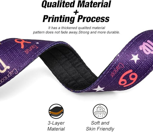 TSPRO Tactical Dog Collar 1.25 Inch Wide Thick Dog Collars with Heavy Duty Metal Buckle, Durable, Strong, Adjustable for Small Dogs (Rainbow S)