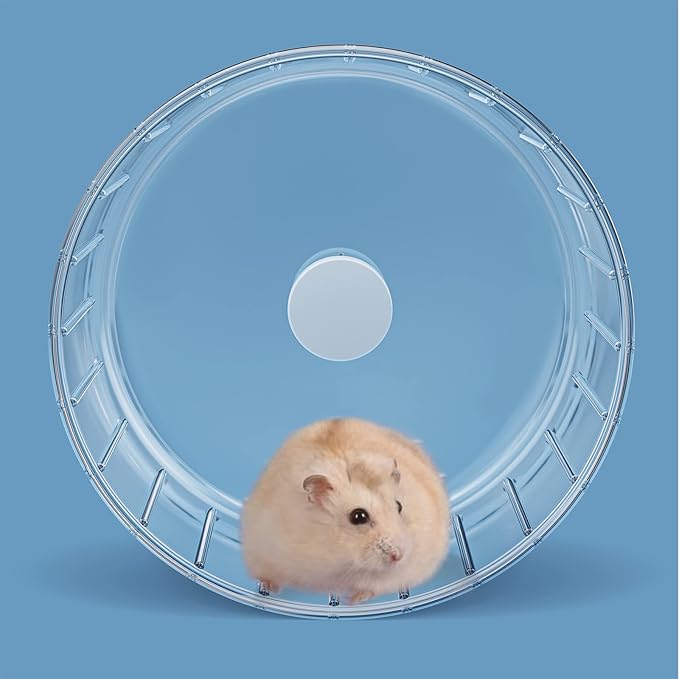 BUCATSTATE Silent Hamster Wheel, 6.7in Exercise Wheel for Gerbil, Dwarf Syrian Hamster, Rat, Mice