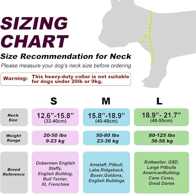 TSPRO Tactical Dog Collar 1.25 Inch Wide Thick Dog Collars with Heavy Duty Metal Buckle, Durable, Strong, Adjustable for Small Dogs (Rainbow S)