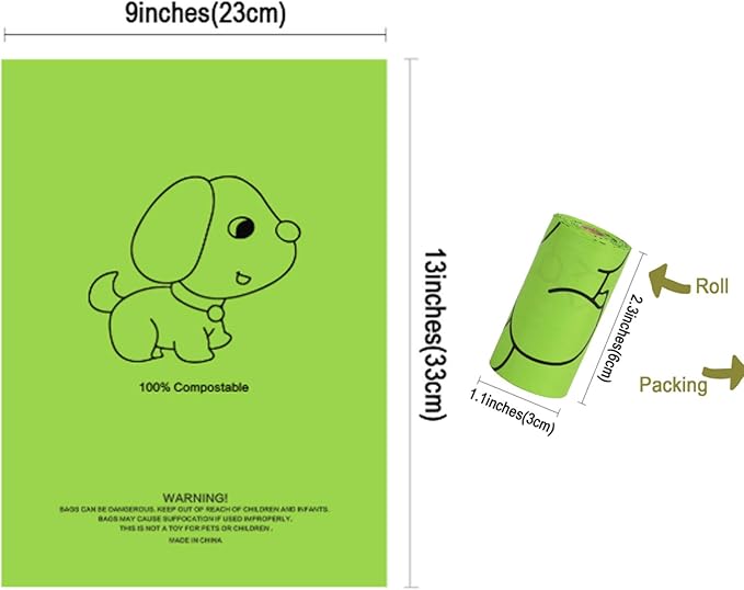 Petmolico Dog Poop Bag Holder Leash Attachment, Dog Waste Bag Dispenser Zippered Pouch, Fits Any Leash, Includes Free Roll of Poop Bags Dispenser - 2 Pack, Colorful Leopard