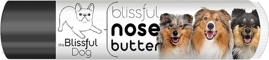 The Blissful Dog Collie Nose Butter for Dry, Cracked Skin, Lick-Safe Dog Nose Balm with Moisturizing Shea Butter, Almond, Olive, and Essential Oils, Pet Supplies, Uncented, 0.15 oz.