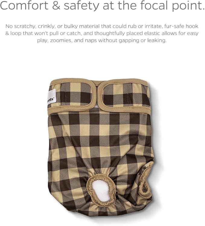 Pet Parents® Washable Dog Diapers (3pack) + Extendrs® of Durable Doggie Diapers, Premium Dog Diapers Female & Male (Large, Oxford)