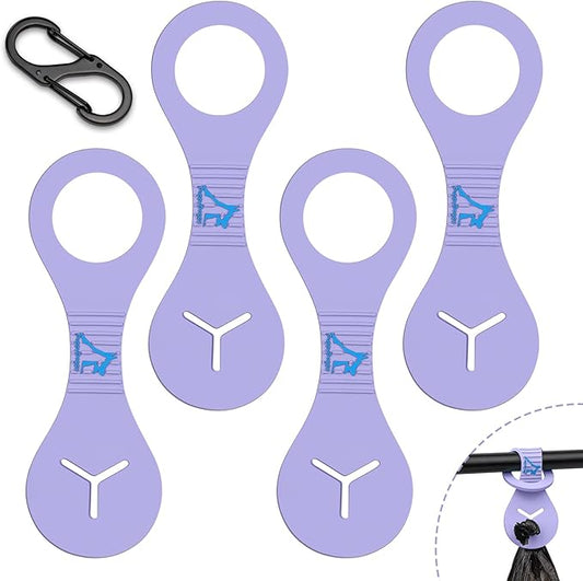 PuppyDoggy Dog Poop Bag Holder for Leash Waste Bag Carrier Dog Poop Bag Dispenser for Walking Running Bicycle Accessory 4 Pieces