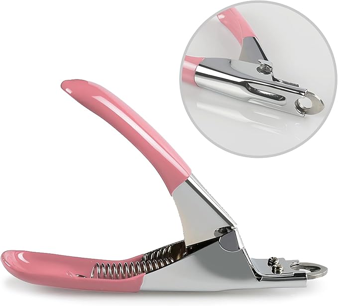 Dog Cat Pets Nail Clippers, Professional Pets Claw Trimmer with Free Nail File, Sharp Stainless Steel Blade, Sturdy Non Slip Handles - for Safe, Professional at Home Grooming