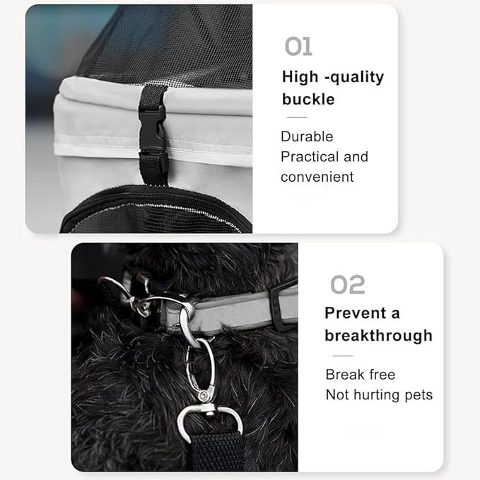 Pet Stroller with Storage Basket and Cup Holder, Folding Dog Jogger, Foldable Cat Stroller, 3 in 1 Puppy Kitten Cart, Pet Jogger for Medium Dog Cat (Gray)