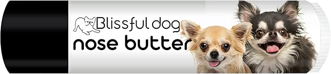 The Blissful Dog Long Coat Chihuahua Nose Butter for Dry, Cracked Skin, Lick-Safe Dog Nose Balm with Moisturizing Shea Butter, Almond, Olive, and Essential Oils, Pet Supplies, Uncented, 0.15 oz.