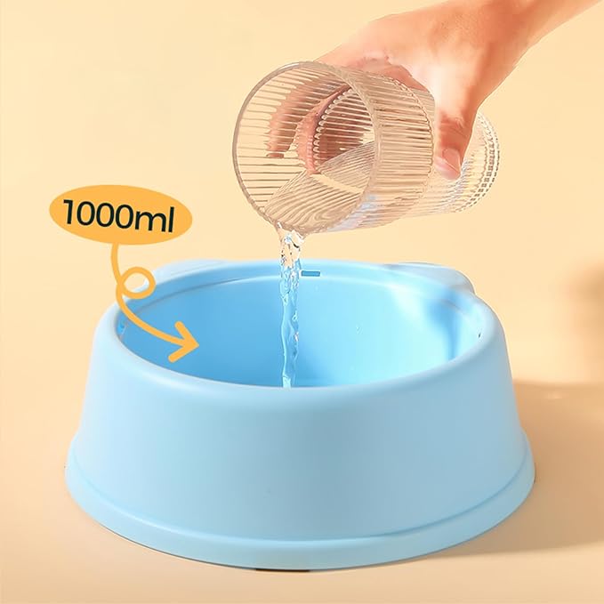 Pet Water Bowl- Portable Dog Water Dispenser, No Spill Water Bowl for Dogs with Spill-Proof Design, Perfect for Dogs and Cats, Keeps Your Pet Hydrated Anywhere (Blue)