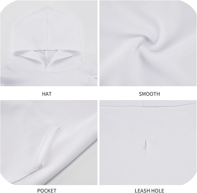 Santa Claus with Gingerbread Man Hoodie,Christmas Cosplay Dog Clothes with Pocket and Hat Winter Clothes Sweaters X-Small