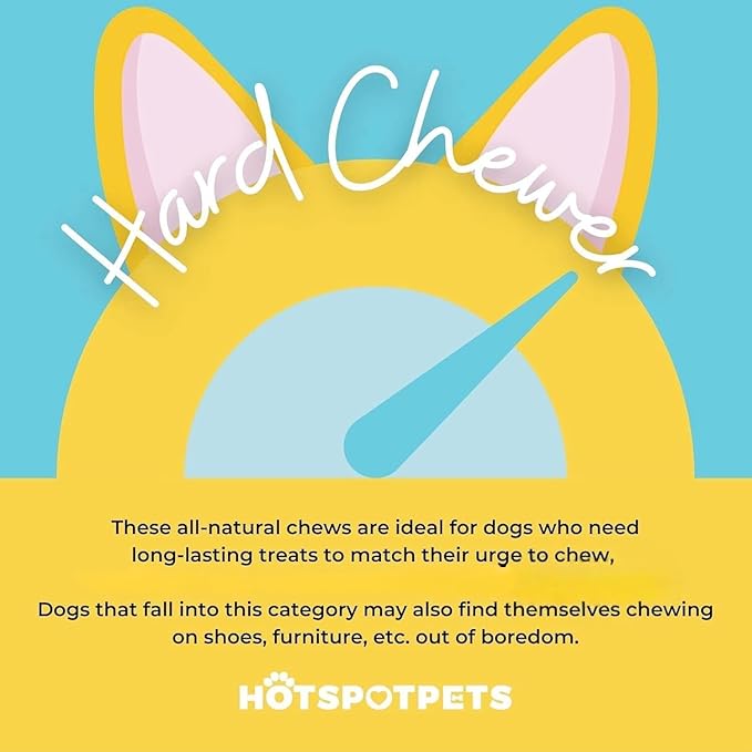 hotspot pets Premium Split Elk Antlers for Dogs - 7 Inch Large Dog Chews (2 Pack) Made in USA -Naturally Shed Antler Bone for Large Breed Aggressive Chewers -Promotes Natural Dental Hygiene