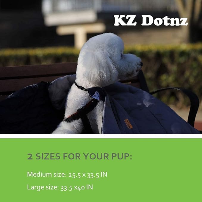 Camping Dog Sleeping Bag, Waterproof Warm Pet Bed Cave, Packable Washable Dog Bed Mat with Compression Bag