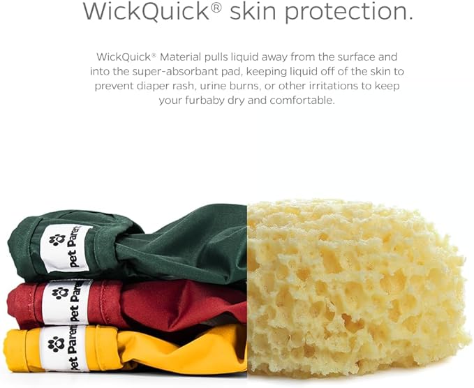 Pet Parents® Washable Dog Diapers (3pack) + Extendrs® of Durable Doggie Diapers, Premium Dog Diapers Female (X-Large, Samba)