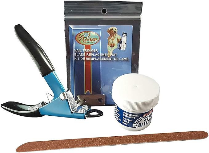 Resco USA-Made Nail Grooming Kit, Small to Medium, Blue (PF0530)