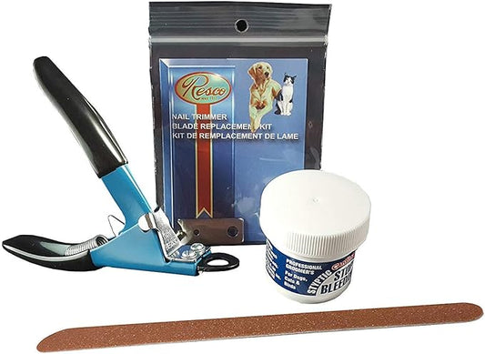 Resco USA-Made Nail Grooming Kit, Small to Medium, Blue (PF0530)