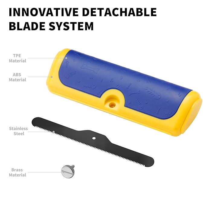 Dog Brush for Shedding, Deshedding Grooming Tool for Dogs & Cats, Pet Hair Remover, Cat Deshedding Comb, Professional Grooming Tool, Easy to Clean, Pet Grooming Brush for Dogs and Cats