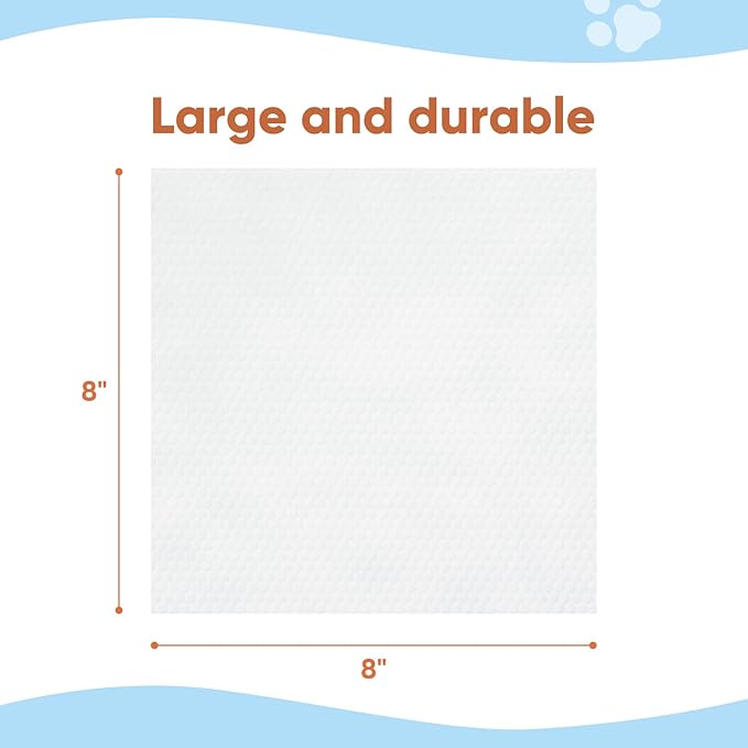 Unscented Pet Wipes (400pcs) - Hypoallergenic, Alcohol-Free & Soothing for Sensitive Skin - Head-to-Tail Cleaning for Dogs & Cats - Safe for Face, Coat, Paws & Butt