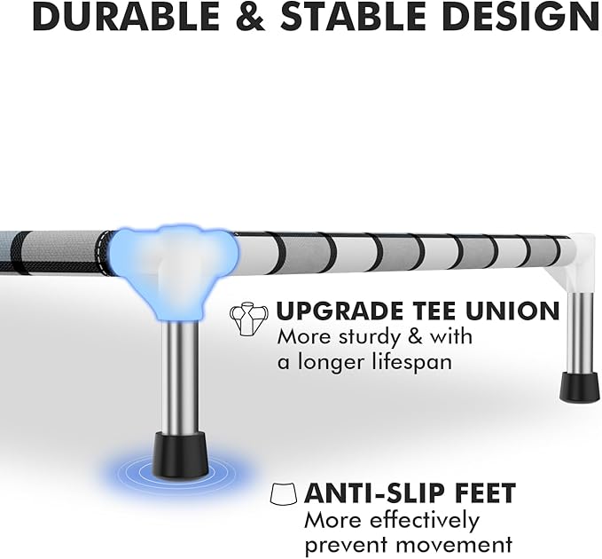 Elevated Outdoor Raised Dog Bed Outdoor Dogs Bed Lifted Pet Bed Dog Cot for Medium Pet Taste Life, Start with A Pet Bed 34'' x 20'' x 6.5''