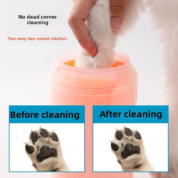 Portable Dog Paw Cleaner Dog Paw Washer Paw Mud Cleaner Pet Foot Cleaner Suitable for Large, Medium and Small Dogs/Cats (Green, Small)