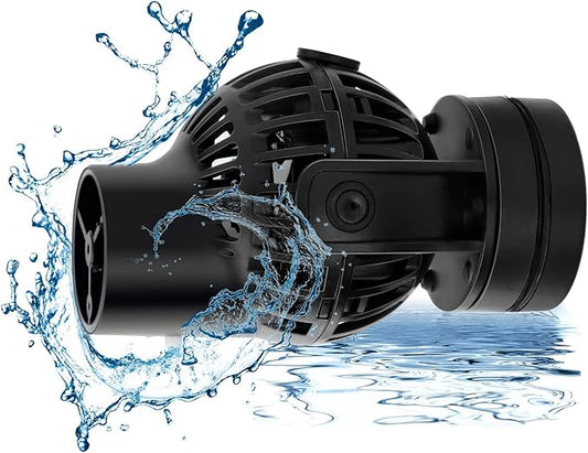 hygger Aquarium Wave Maker Circulation Pump, 1320 GPH Ultra-silence Fish Tank Powerhead with Strong Magnet Suction Base for Freshwater or Saltwater Fish Tank, 360° Rotating Submersible Water Pump