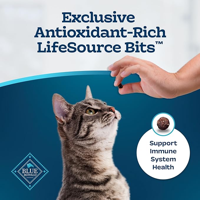 Blue Buffalo Tastefuls Adult Dry Cat Food Sensitive Stomach Formula, Made in the USA with Natural Ingredients, Chicken Recipe, 7-lb. Bag