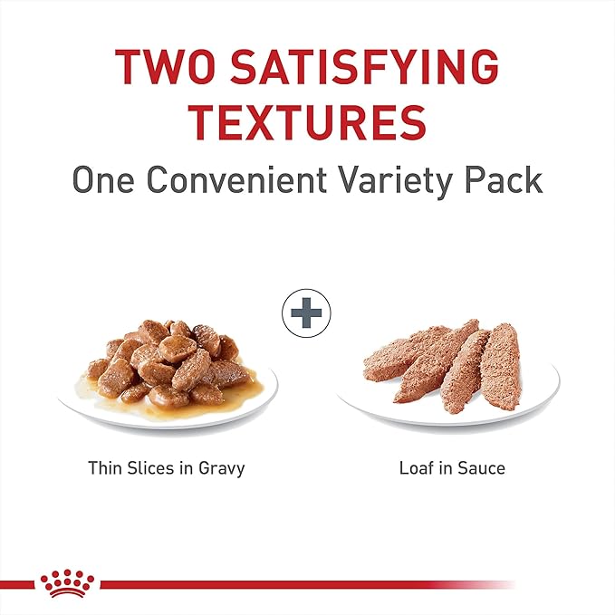 Royal Canin Feline Health Nutrition Adult Instinctive Wet Cat Food Variety Pack, 12 Pack, 2 Varieties, 3 oz Cans