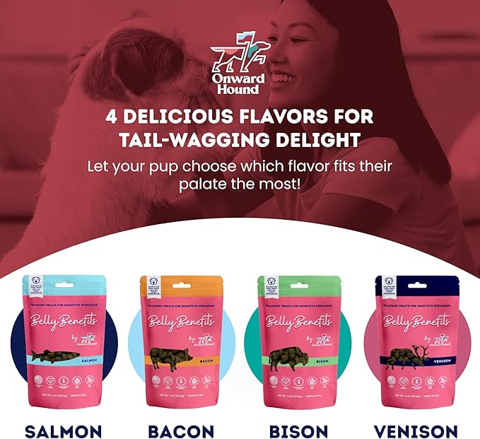 Training Treats for Dogs - Soft Bacon - Low Calorie Dog Training Treats for Sensitive Stomachs with Single Source Premium Protein, Corn Free, & Soy Free Formula - 4 oz