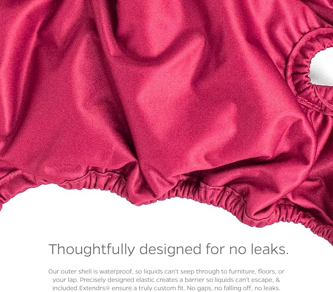 Pet Parents® Washable Dog Diapers (3pack) + Extendrs® of Durable Doggie Diapers, Premium Dog Diapers Female (X-Large, Princess)